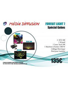 Forfait Light 7 - Spécial Gobos