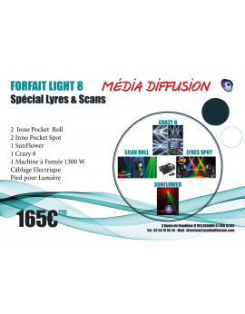 -Forfait Light 8 - Spécial Lyres & Scans