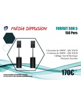 Forfait Son 5 - 150 Pers